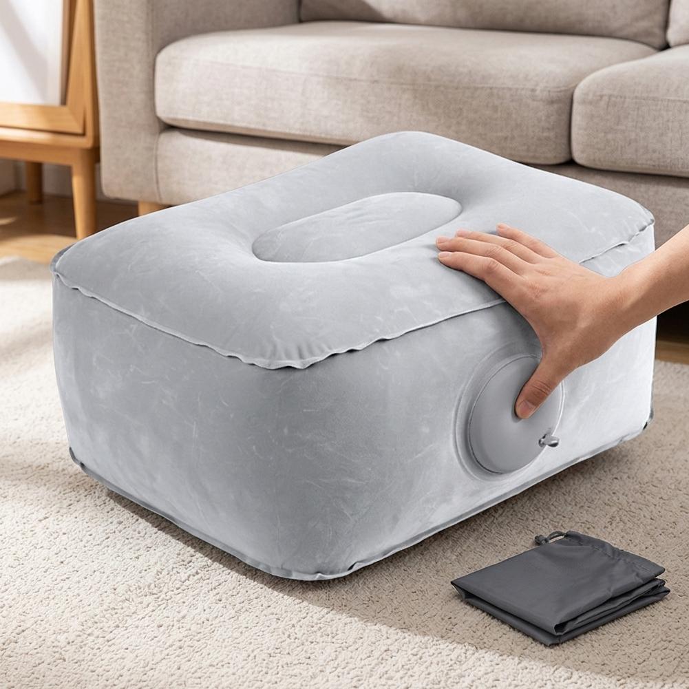 Footrest Under Desk - Coussin d'air gonflable portable pour repose-pieds