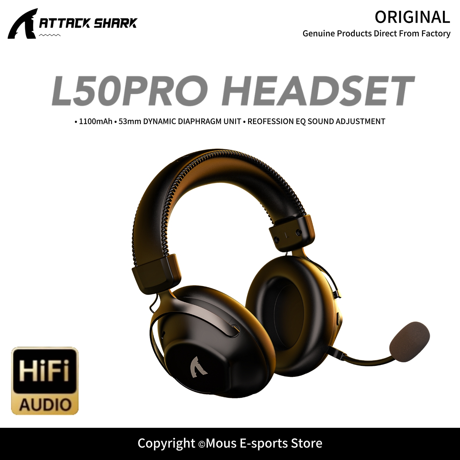 Casque sans fil tri-mode ATTAC - Esports Gaming Gear avis et prix